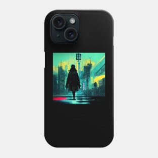 Lo-fi Saunter - Cyberpunk Cityscape Skyline Phone Case