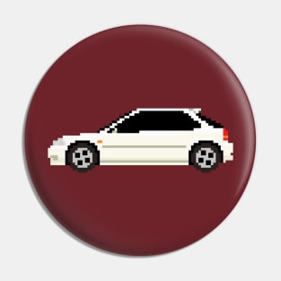 Honda Civic EK Pixelart Pin