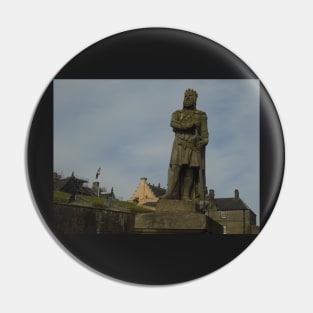 Robert The Bruce Statue at Stirling Castle, Scotland Pin