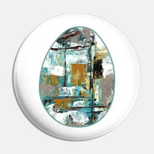 Art Acrylic artwork abstract Easter Egg Pin