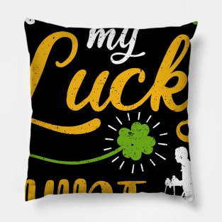 Hiking This is My Lucky Shirt St Patrick's Day Pillow