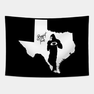 Bigfoot Texas State Map Tapestry