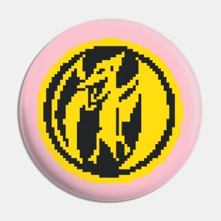 Pink Ranger 8 bit pixel art Pin