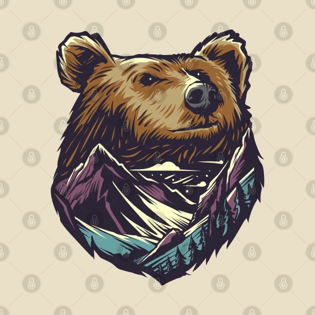 bear mountain illustration by Mako Design 