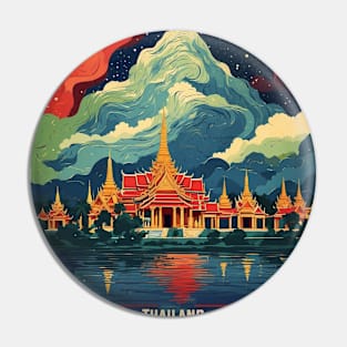 Nog Khai Thailand Vintage Retro Travel Tourism Pin