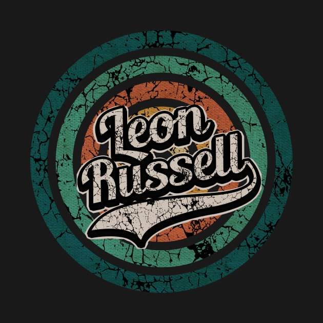 Leon Russell // Retro Circle Crack Vintage by People Mask