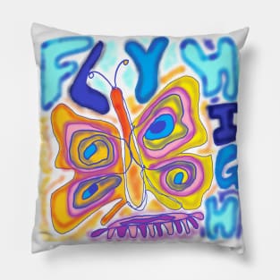 fly high, Butterfly Pillow