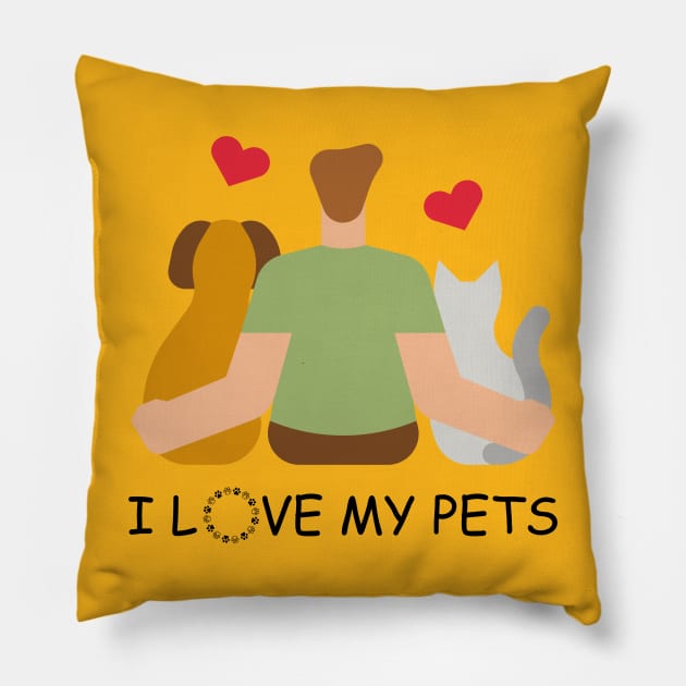 Pet Lovers Pillow by babybluee