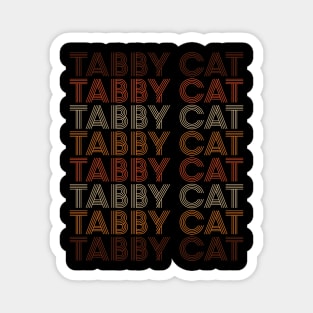 Retro Tabby Cat Magnet