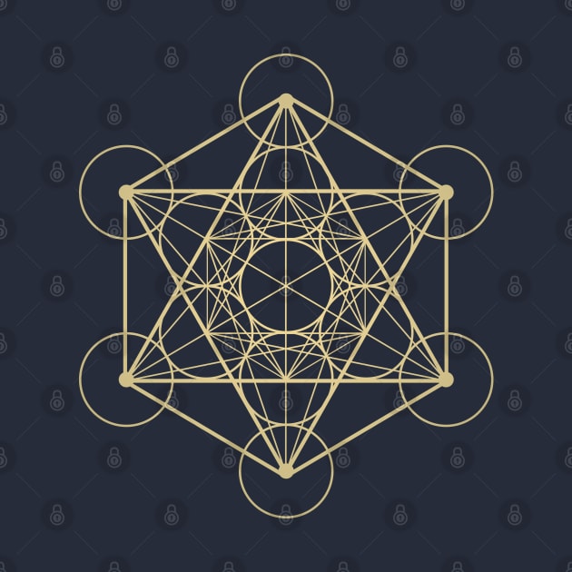 Metatron's Cube Golden by urrin DESIGN