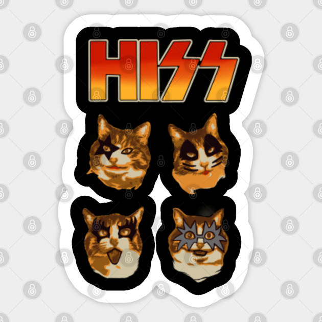 hiss - Cute Cats - Sticker