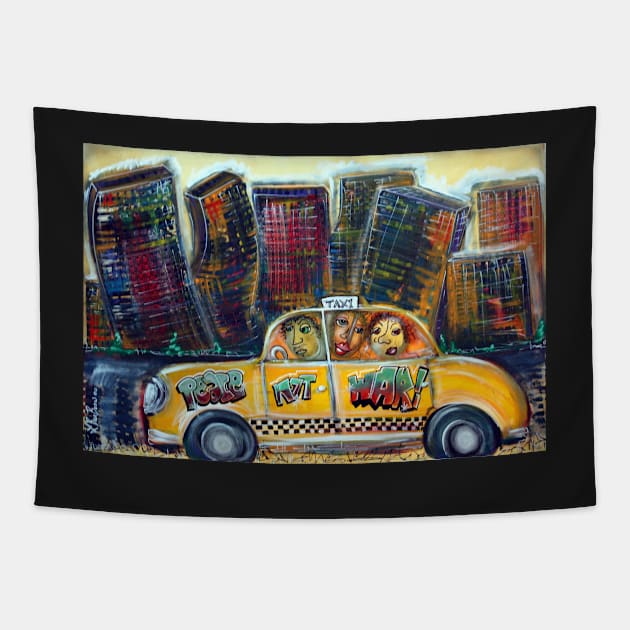Taxi Tapestry by barbosaart