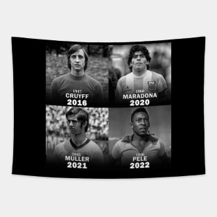 legends football Cruyff / Maradona / Muller / Pele Tapestry