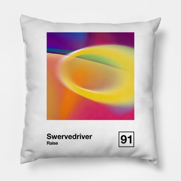 Swervedriver / Minimalist Style Graphic Artwork Design Pillow by saudade