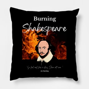 Burning Shakespeare (no background panel) Pillow