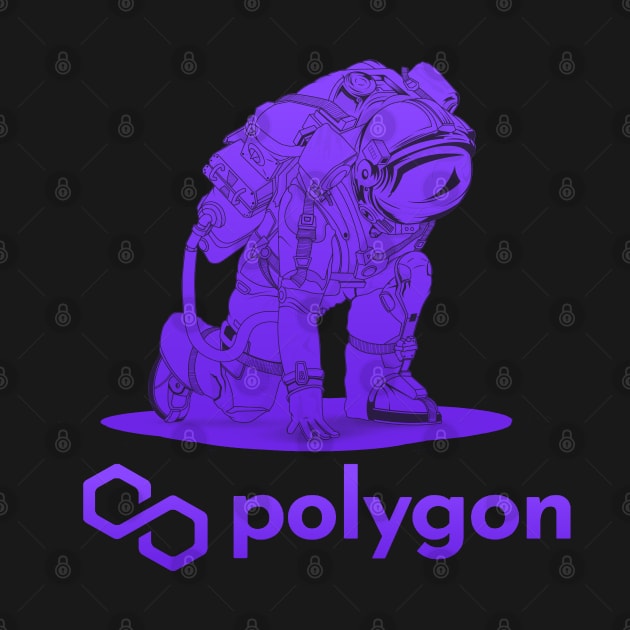 Polygon Matic coin Crypto coin Cryptocurrency by JayD World