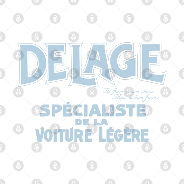 Vintage Delage Racecar Logo by AlexBook