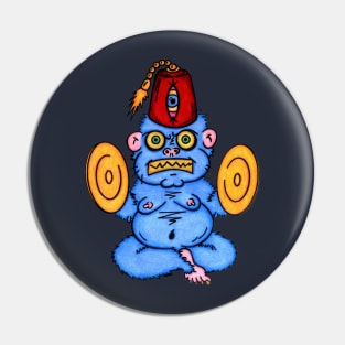 Cymbal Monkey Pin