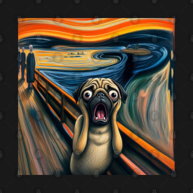 The pug scream by The Artful Barker