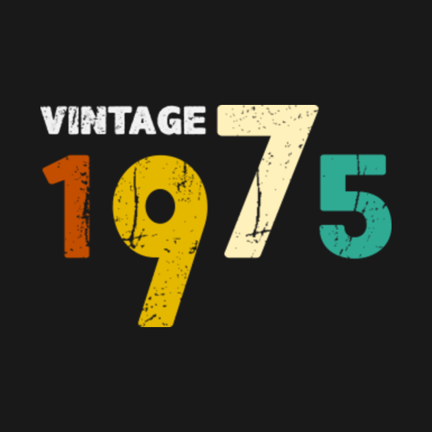 Vintage born in 1975 birth year gift 1975 Long Sleeve TShirt