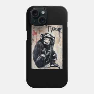 Banksy Graffiti monkey Phone Case