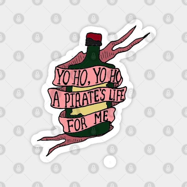 Pirates of the Caribbean ride Magnet by JennyGreneIllustration