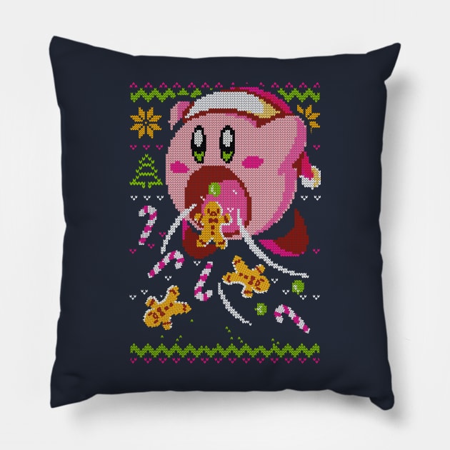 Cute Monster - Christmas Ugly Sweater Pillow by BlancaVidal