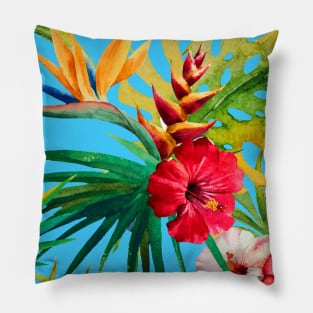 Tropical floral pattern Pillow