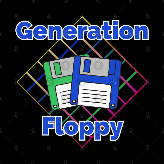 Generation Floppy by Kenny The Bartender's Tee Emporium