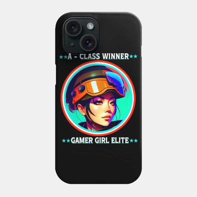 A-Class Winner Gamer Girl Elite Phone Case by QuirkyPrintShop