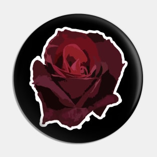 Rose heart (dark background) Pin