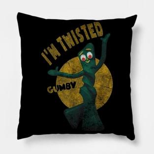 I am twisted gumby Pillow