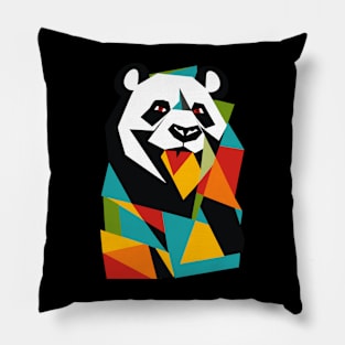 Portrait of Panda Pillow