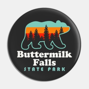 Buttermilk Falls State Park Ithaca New York Bear Pin