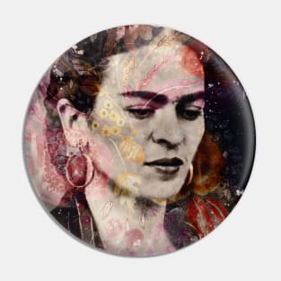 FRIDA KAHLO Mexican Feminist portrait painting Pin