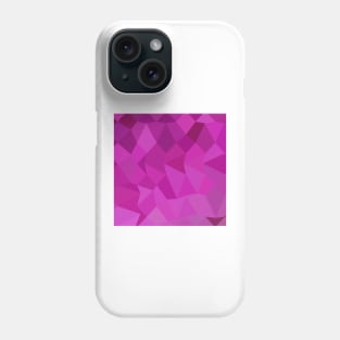 Persian Rose Pink Abstract Low Polygon Background Phone Case