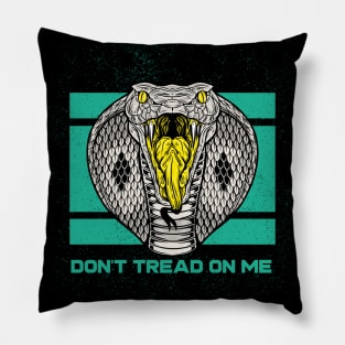 Don't tread on me Libertarian Gadsden Flag Snake Pillow