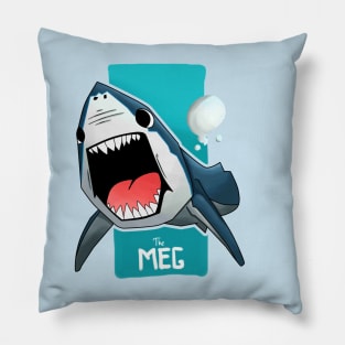 shark attack (The Meg) Pillow