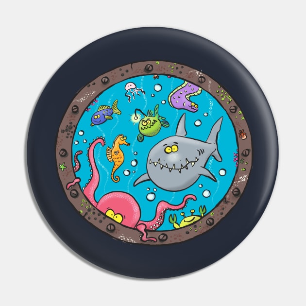 Cute funny sea creatures cartoon Pin by FrogFactory