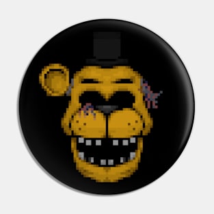 withered golden freddy Pin