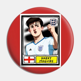 Harry Maguire Cartoon Card Pin