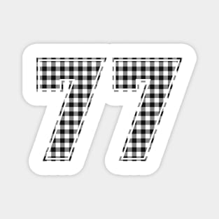 Plaid Number - 77 - Dark Magnet