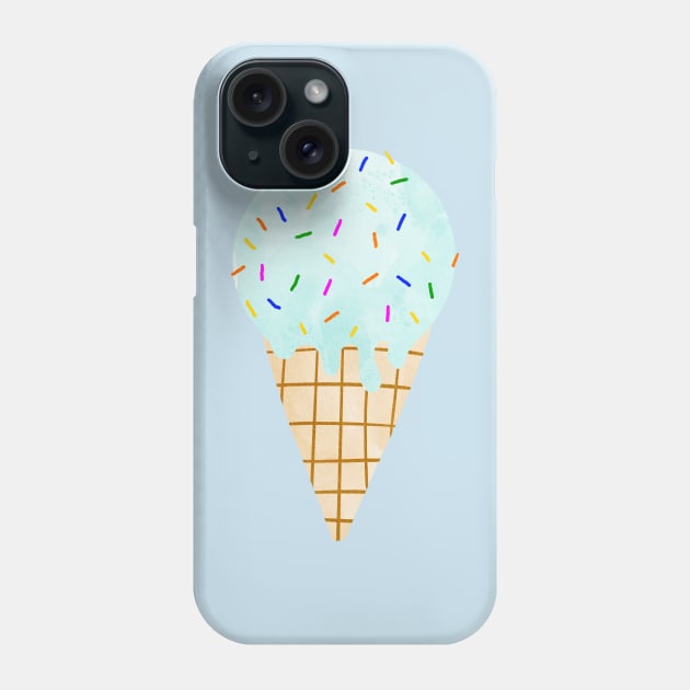 Blue Popsicle Phone Case by MutchiDesign