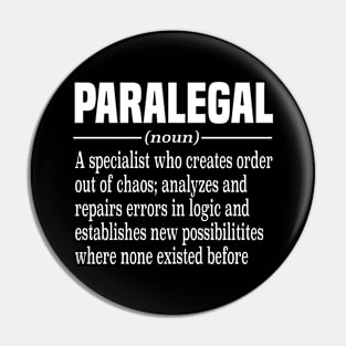 Paralegal Legal Assistant Law Lawyer Pin