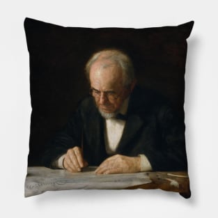 The Writing Master by Thomas Eakins Pillow