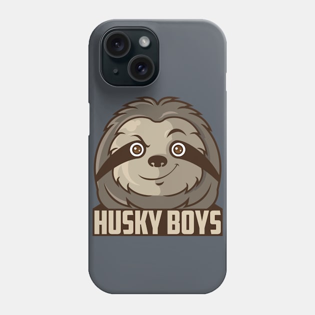 HuskyBoys Sloth Logo Phone Case by FalseKillSwitch