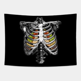 Halloween Couple Taco Skeleton Costume Tapestry