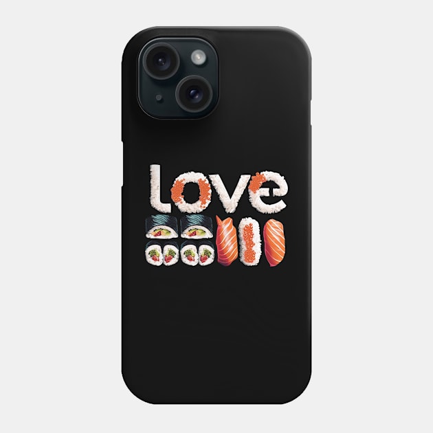 sushi love Phone Case by StevenBag