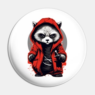 Sneaky Raccoon Sensei Pin