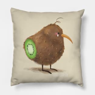 The Kiwi is Sad Pillow